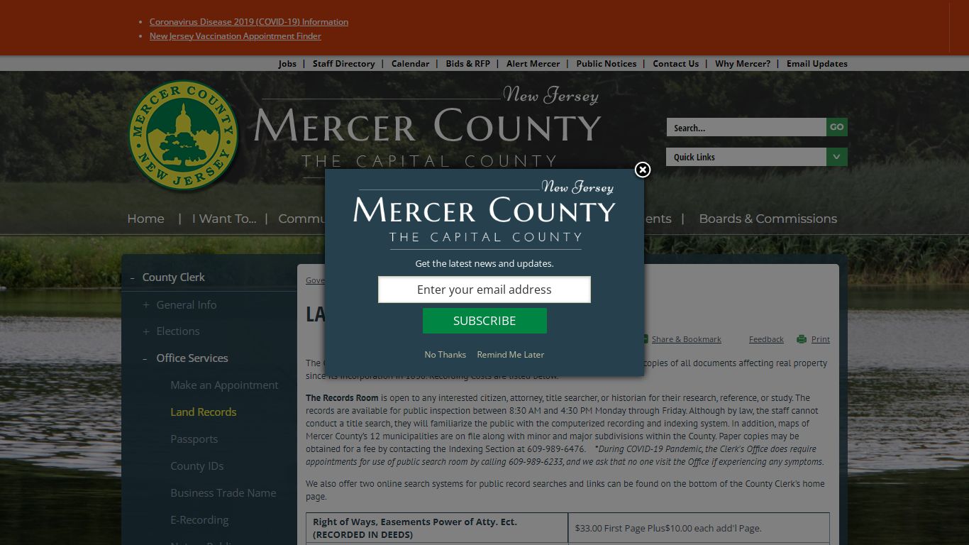 Land Records | Mercer County, NJ